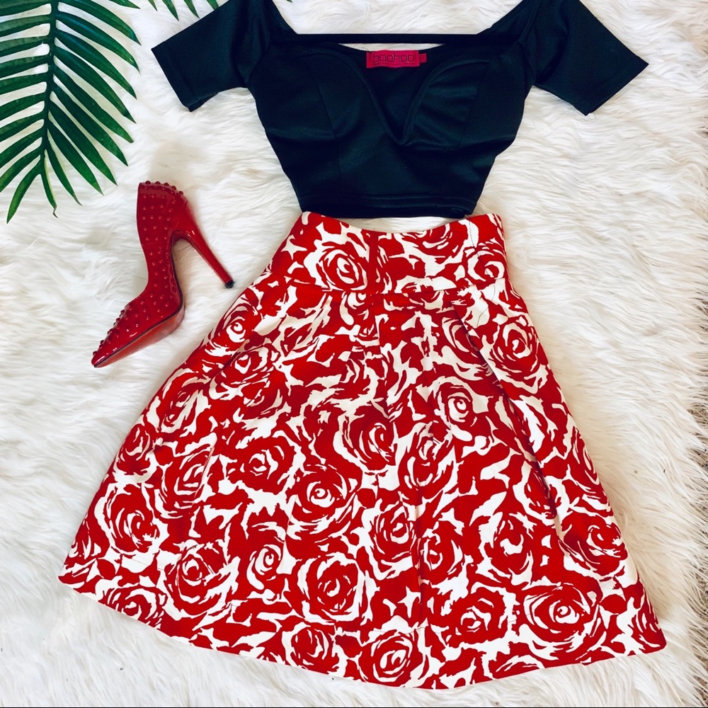 Vintage Lolita Full A-line pleated skirt